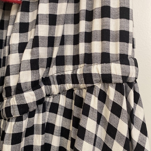 Torrid Sz 4 Gingham check Midi Dress Womens Ruffled Embroidered country Ruffles - Picture 5 of 10